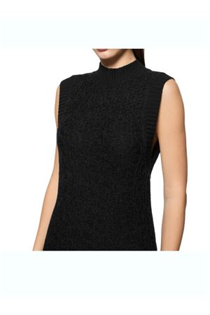 ABITO LUNGO IN LANA NERO DA427M00945D002DD999 DONDUP | Abito | DA427M00945D002DD999