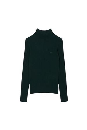 Ribbed merino wool knit turtleneck sweater LACOSTE | Knitwear | AF4189YZP