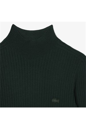 Ribbed merino wool knit turtleneck sweater LACOSTE | Knitwear | AF4189YZP