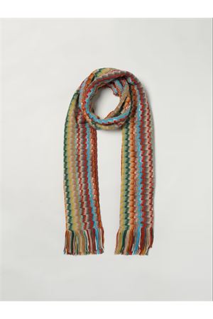 Sciarpa con lavorazione zig zag e frange MISSONI | Sciarpa | SC47WMUA2180001