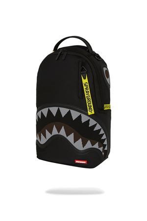 SHARK CENTRAL YELLOW TAPE DLX SATIN BACKPACK 910B7736NSZ SPRAYGROUND | Zaino | 910B7736NSZ