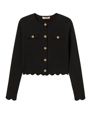 GIACCHINA IN VISCOSA CREPE C/DETTAGLI SMERLATI TWINSET | Giacca | 252TP320A00006