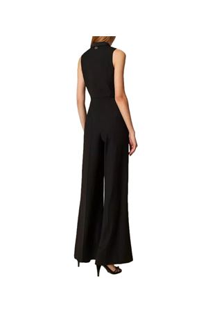 TUTA CON DETTAGLI RASO E SCIARPINA STACCABILE TWINSET | Tuta | 252TT212000006
