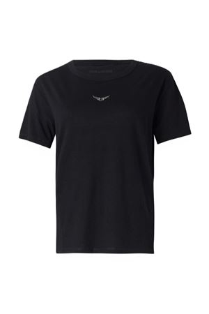 Marta Pcl Wings Rhinestones ZADIG&VOLTAIRE | T-Shirt | JWTS01669NOIR