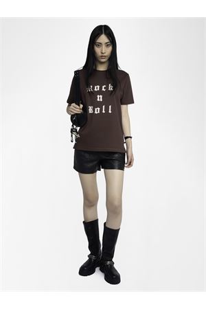Edwin Tc Rock N Roll Rhinestones ZADIG&VOLTAIRE | T-Shirt | JWTS02868BURGUNDY