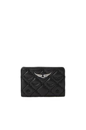 Zv Pass Quilted Monogram ZADIG&VOLTAIRE | Portacarte di credito | LWSG03689BLACK