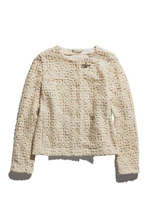 GIACCA EFFETTO CROCHET PANNA NAW12483900VUZB013 FAY | Giacca | NAW12483900VUZB013