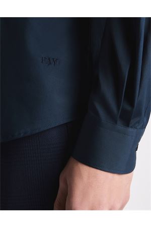 Stretch French Neck Shirt FAY | Shirt | NCMA152259SORMU807