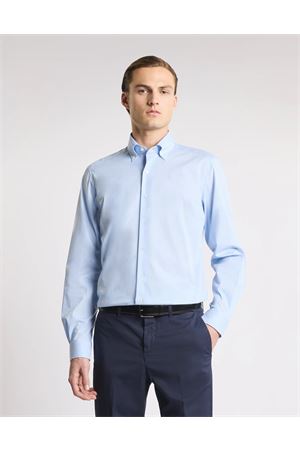 Stretch French Neck Shirt FAY | Shirt | NCMA152259SWJHU006
