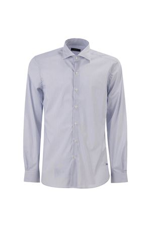 Stretch French Neck Shirt FAY | Shirt | NCMA152259SZBEU802