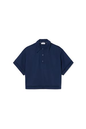 Polo oversize in twill fluido LACOSTE | Polo | CF0061166