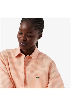 Camicia oversize in misto lino LACOSTE | Camicia | CF14294HI