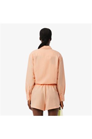 Camicia oversize in misto lino LACOSTE | Camicia | CF14294HI