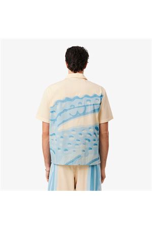 Camicia con coccodrillo a righe relaxed fit LACOSTE | Camicia | CH19953IY