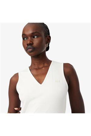 Abito lungo senza maniche plissettato LACOSTE | Abito | EF243270V