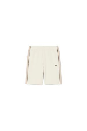 Shorts in tessuto felpato regular fit color block LACOSTE | Shorts | GH08933RR