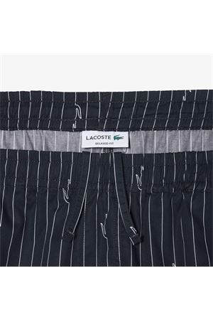 Crocodile print striped cotton shorts LACOSTE | Shorts | GH1964IY8