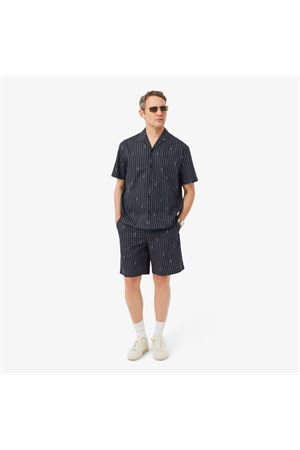 Crocodile print striped cotton shorts LACOSTE | Shorts | GH1964IY8