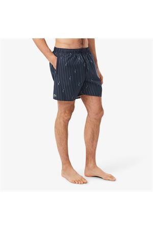 Medium sea boxer shorts with crocodile print LACOSTE | Swimwear | MH1849IY8
