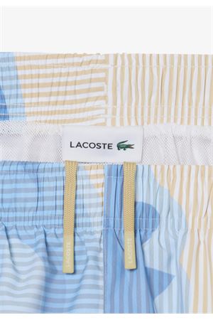 Boxer mare midi a righe LACOSTE | Costume | MH19023IY