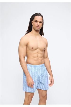 Boxer mare midi con stampa con monogramma LACOSTE | Costume | MH90863IJ
