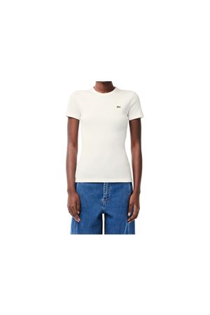T-shirt in cotone a costine slim fit LACOSTE | T-shirt | TF553870V