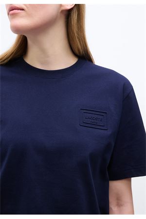 Jersey T-shirt with goffrat branding LACOSTE | T-Shirt | TH0753166