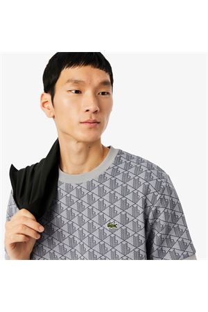 Slim fit T-shirt with jacquard monogram LACOSTE | T-Shirt | TH119741I