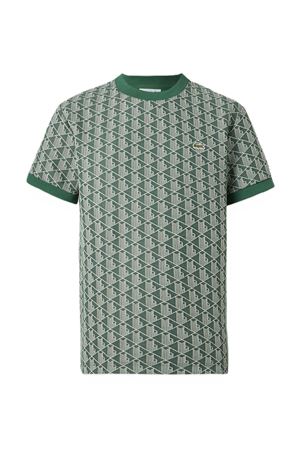 Slim fit T-shirt with jacquard monogram LACOSTE | T-Shirt | TH1197D1R