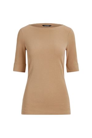 Judy-Elbow Sleeve-Knit-Rfnd Strtch 1X1 Rib LAUREN RALPH LAUREN | T-shirt | 200654963147
