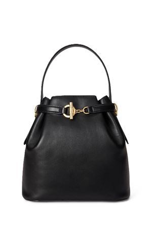 Blke Md Bckt-Bucket Bag-Medium-Natural Smth Leathr LAUREN RALPH LAUREN | Secchiello | 431982787001