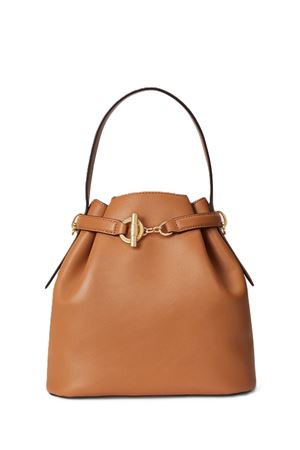 Blke Md Bckt-Bucket Bag-Medium-Natural Smth Leathr LAUREN RALPH LAUREN | Secchiello | 431982787007