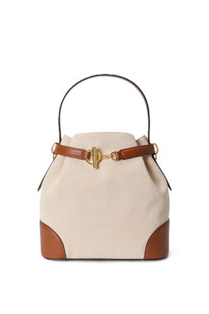 Blke Md Bckt-Bucket Bag-Medium-Crss Dye Cnvs/Nt Sm LAUREN RALPH LAUREN | Secchiello | 431P04294005