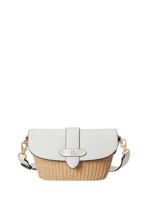 Lynden-Shoulder Bag-Small-Wvn Straw/Ntrl Smth LAUREN RALPH LAUREN | Tracolla | 431P10158002
