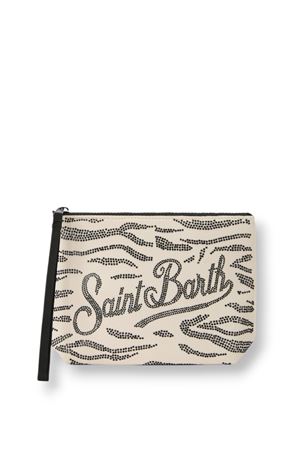 Aline Strass Pochette Strass Leopard 20 MC2 SAINT BARTH | Pochette | ALI003200271L