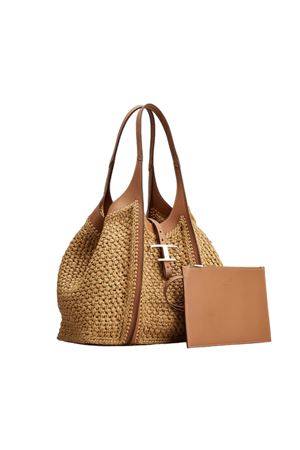 T Timeless in Raffia and Medium Leather TOD'S |  | XBWTSBAR300RGM0XM5