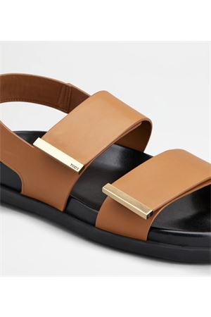 Footbed+Gomma 68K Fasce Term.Met TOD'S | Sandalo | XXW68K0JE60N6M9999