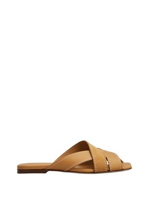 Sand.Cuoio Flat 99L Fasce Incr. T TOD'S | Sandalo | XXW99L0JY50V1SZZZR