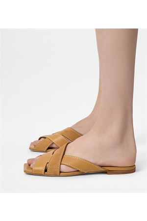 Sand.Cuoio Flat 99L Fasce Incr. T TOD'S | Sandalo | XXW99L0JY50V1SZZZR