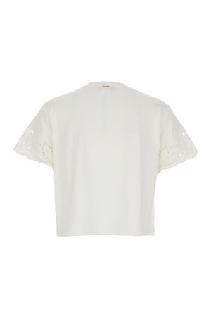 Jersey M/C T-Shirt With Embroidery TWINSET | T-Shirt | 261TP244000001