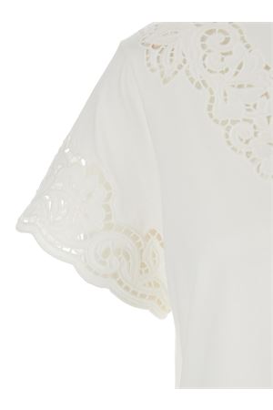 Jersey M/C T-Shirt With Embroidery TWINSET | T-Shirt | 261TP244000001
