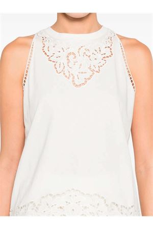 Jersey Tank Top With Embroidery TWINSET | Tank | 261TP244100001