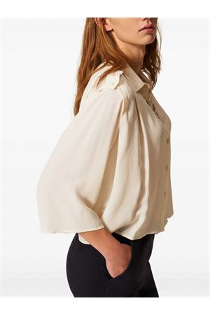 Camicia Cropped Morbida Con Alamari TWINSET | Camicia | 261TP246000059