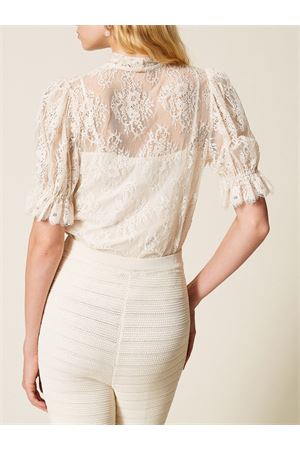 3/4 Sleeve Lace Shirt TWINSET | Shirt | 261TP262500059