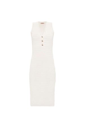 Abito Smanicato In Maglia Bordi Crochet TWINSET | Abito | 261TP307307222