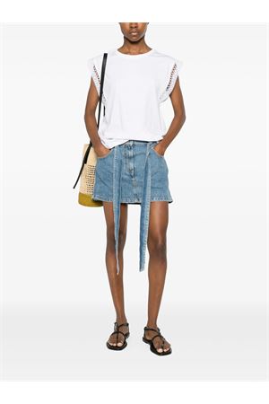 T-Shirt In Jersey S/M Con Bordo Pizzo TWINSET | T-shirt | 261TT206300001