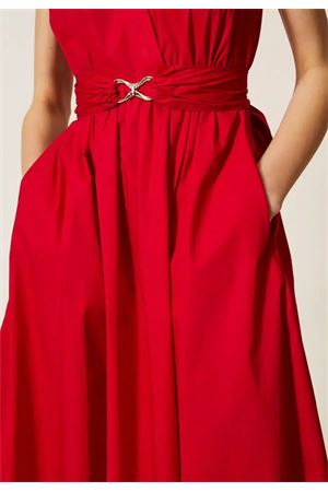 Midi Sleeveless Dress With Detachable Belt TWINSET | Dress | 261TT216103725