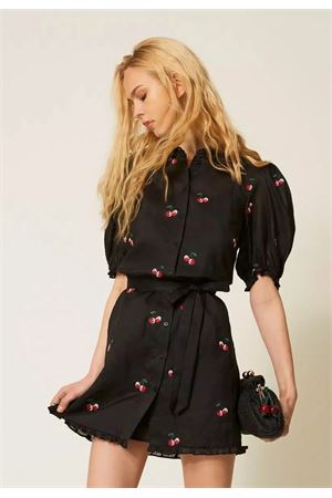 Abito Corto Ricamato Con Cintura E Sottoveste TWINSET | Abito | 261TT242213578