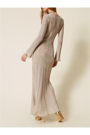 Abito Lungo A Maglia Mix Di Punti Lurex Doppio Uso TWINSET | Abito | 261TT313413564