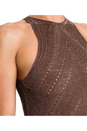 Long Chevron Punched Knit Dress TWINSET | Dress | 261TT321313566